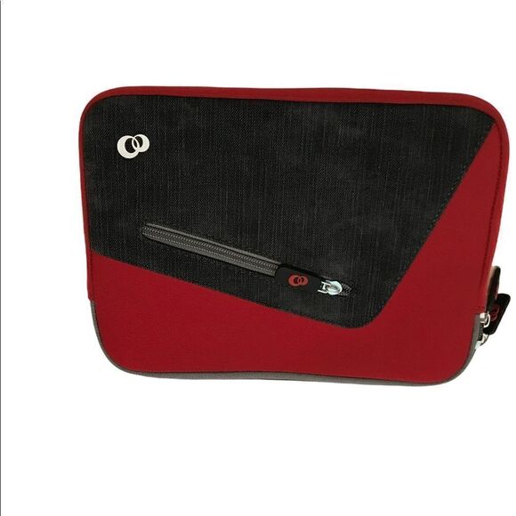 IPad Case Burgundy Black Zipper Closure - Picture 7 of 9